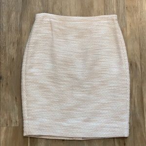 J. Crew Peach Shimmer Pencil Skirt